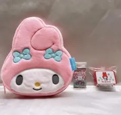 新品 マイメロディー フェイスポーチ イニスフリーコラボ キャラパキ チャーム