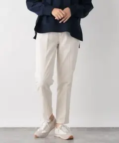 グローバルワーク GOODデニムテーパードパンツ Sサイズ ホワイト