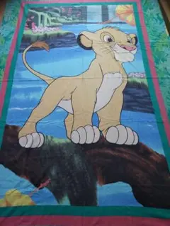 ライオンキング ヴィンテージ シーツ ツインサイズ Disney The Lion King Flat Sheet ライオンキング ビンテージ