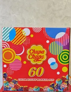 チュッパチャプス　カラーイラストマーカーペン　60本