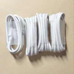 ホワイトUSB充電ケーブル 4本セット