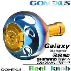 Gomexus【ゴメクサス】チタン製/GALAXYノブ/38mm/ゴールド