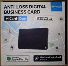 MiLi MiCard Android/iOS対応 エアタグ カード型 充電式