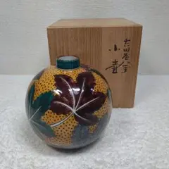 九谷焼　三代為吉（三ツ井詠一）作　深厚釉三足獅子香爐 九谷焼 三代為吉（三ツ井詠一）作 深厚釉三足獅子香爐