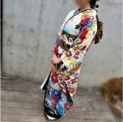 ✿ 紅型 振袖フルセット髪飾り・小物付 令和4年着用✿