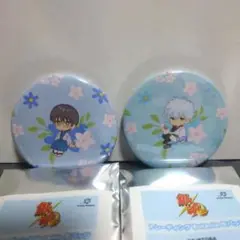 銀魂 Botania缶バッジ 坂田銀時 新八 セット