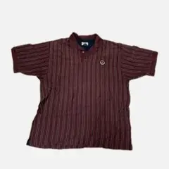 CUTTER&BUCK 半袖 ワインレッド コットン