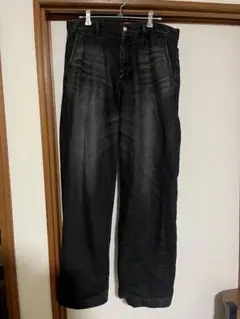 order ワイドデニム　ブラック　ポーカーズ