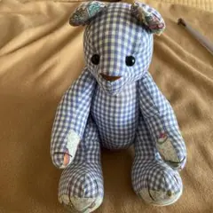 手作りの大きなクマさんぬいぐるみ　テディベア風