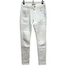 ユニクロ スキニーデニム ホワイト 24 スキニーパンツ スキニー UNIQLO