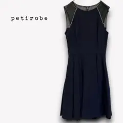 プチローブ【9】ワンピース　ノースリーブ　パーティ　ドレス　綺麗めN2957