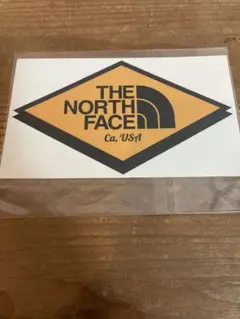 ノースフェイス コーションイエローステッカー④