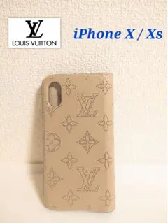 美品★ルイヴィトン iPhone X XS スマホレザーケース フォリオ マヒナ