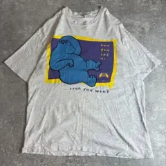 Hanes 90s Vintage アニマル ゴリラ プリント 両面