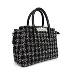 美品　ジルバイジルスチュアート ビジューロイヤルファブリック ハンドバッグ