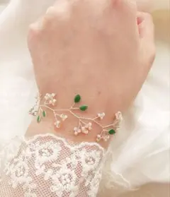 さくらのブレスレット　シルバー