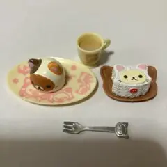 リーメント　リラックマ　ネコのケーキセット