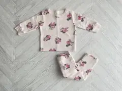 長袖　パジャマ　ディズニー　ミニーちゃん　上下セット　ピンク