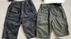 ボーイズ140 ハーフパンツ2枚セット