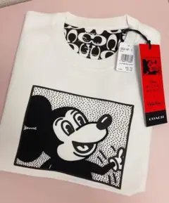 新品coach ディズニー ミッキー マウス X キース・ヘリング Tシャツ S