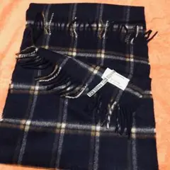 マフラー カシミヤ100%アクアスキュウタム