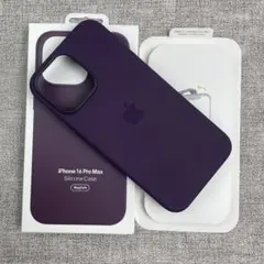 「新品未使用」iPhone 16 ProMax シリコンケース パープル