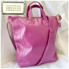 至極の贅品⭐️メゾンマルジェラ 4ステッチ 2way ショルダーバッグ レザー