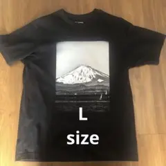 ☆ユニクロ☆富士山プリント Tシャツ　　森山大道　黒　メンズLサイズ