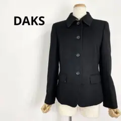 高級生地 ダックス カシミア100% テーラージャケット アウター ブラック