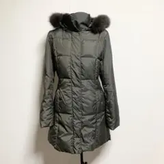 【極美品】ef-de ダウンジャケット カーキ フォックスファー サイズ9