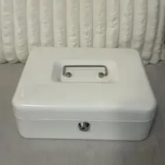 手提金庫 キーロック式 金属製