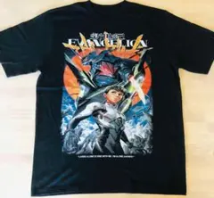 新世紀エバンゲリオン・Tシャツ・XL・ブラック・古着・半袖・アニメT・良好・エバ
