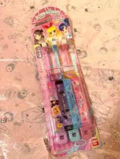 バンダイ 初代 アイカツ　歯ブラシ 3本セット　 希少　※パッケージに難あり