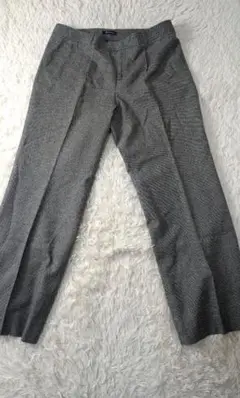 NEWYORKER　パンツ　千鳥格子　日本製　センタープレス　17　4L
