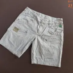 パーリーゲイツ　多機能ポケット付きグレーショートパンツ　サイズ０
