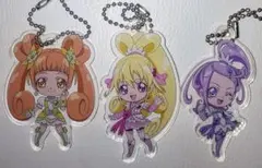 ドキドキプリキュア SDキーホルダー キュアハート　キュアソード　キュアロゼッタ
