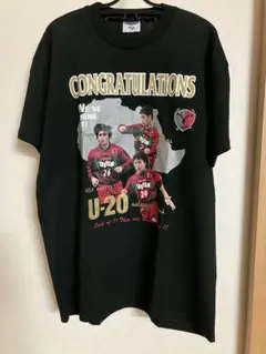 鹿島アントラーズ U２０小笠原 本山 中田 記念Tシャツ ヴィンテージ　サッカー