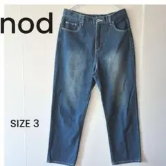 新品 nod デニム ストレート パンツ SIZE 3