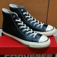 コンバース レザー オールスター US ハイ ブラック チャックテイラー 26c