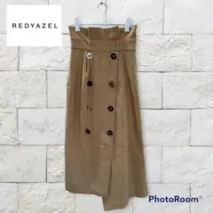 REDYAZEL チェックベルトトレンチスカート mr89