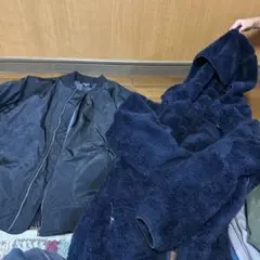 モコモコダウン、ナイロンジャケット