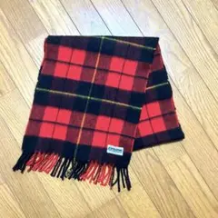 赤チェックマフラー