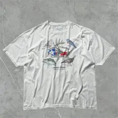 90sヴィンテージTHanesアニマルプリントシングルステッチイベント2XL