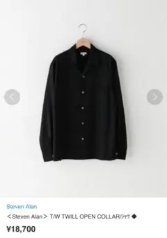 ＜Steven Alan＞T/W TWILL OPEN COLLAR/ シャツ