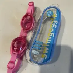 水中メガネ　ゴーグル　ピンク