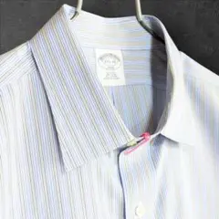 美品ブルックスブラザーズ フレンチカフス SLIMFIT リンクルフリーシャツ