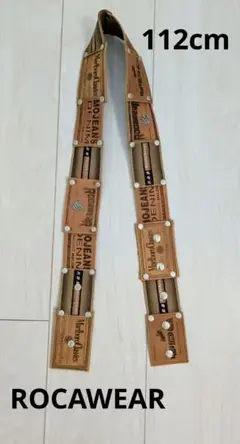 【新品未使用】ROCAWEAR ロゴ入りカジュアルベルト　112cm