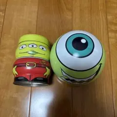 ディズニー リトルグリーンメン マイク 空き缶 2点セット トイストーリー