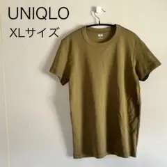 UNIQLO U クルーネック　Tシャツ　ダークグリーン　XL