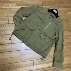 トゥモローランド MACPHEE 本革使用ノーカラージャケット